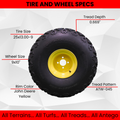 25x13.00-9 John Deere Gator Rear Wheel and Tire Assy Perfectly Replaces AM143569 M118819 (Set of 2)