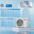 X-Pro 18000 BTU 2 Zone 24 SEER2 Ceiling Cassette Mini Split AC